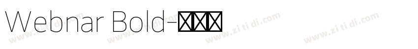 Webnar Bold字体转换